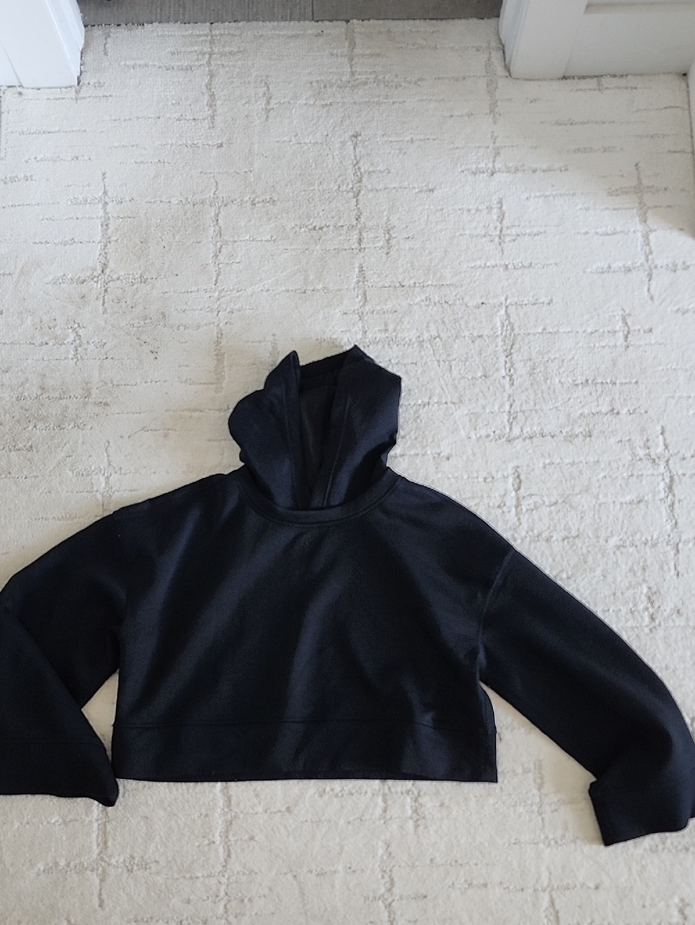 FP Movement by Free People Black Cropped Hoodie